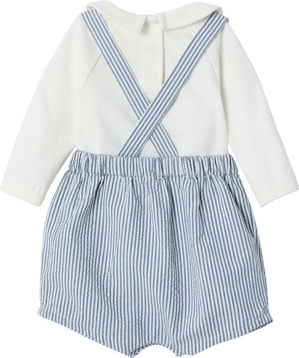 Produktbild Vertbaudet Baby-Set: Body & gestreifte Latzshorts (74)
