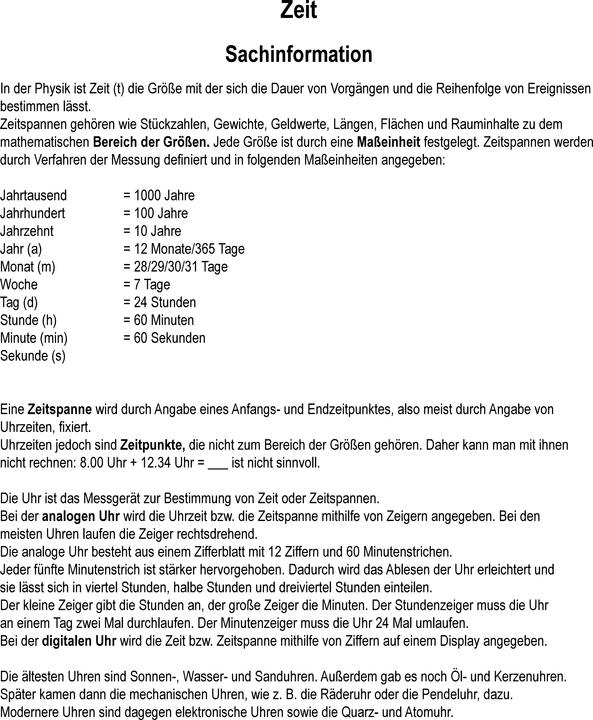 Produktbild Betzold Zeit: erfahren, messen, rechnen (Deutsch)