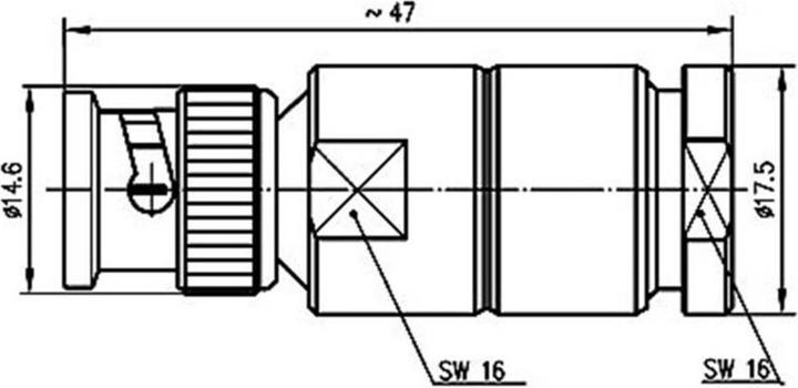 Produktbild Telegärtner J01150A0121 BNC 50Ohm 1Stück(e) Koaxialstecker (Stecker und Verbinder)