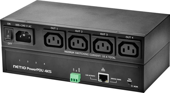 Produktbild Netio IP-Steckerleiste PowerPDU 4 CH 4x C13 mit Leistungsmessung