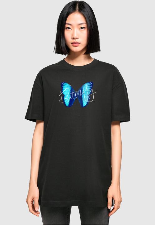 Image du produit Merchcode Ladies Butterfly Blue Oversized Boyfriend Tee - 111823 (XL)