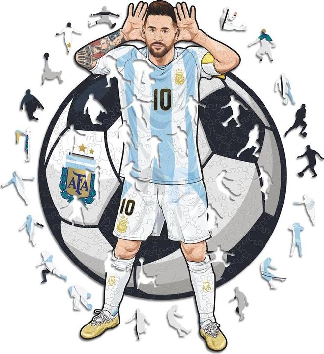 Iconic Lionel Messi (Argentina) - Holz Puzzle Grösse S (150 Teile) (150 Teile)