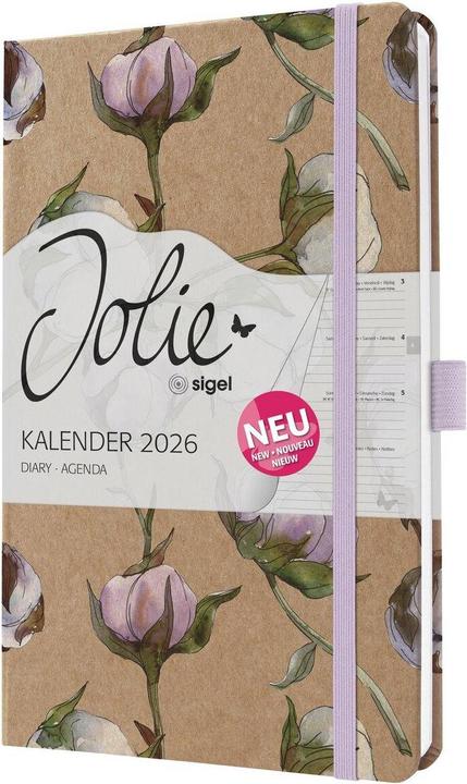 Actual product image Sigel Taschenagenda JOLIE Pure (13.5 x 20.3 cm, English, Dutch, German, French)