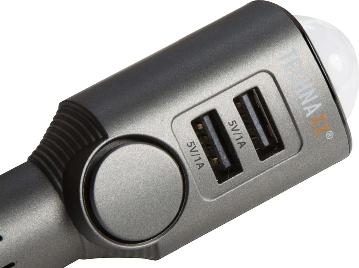 Actual product image Technaxx TX-100 auto alarm with charging function