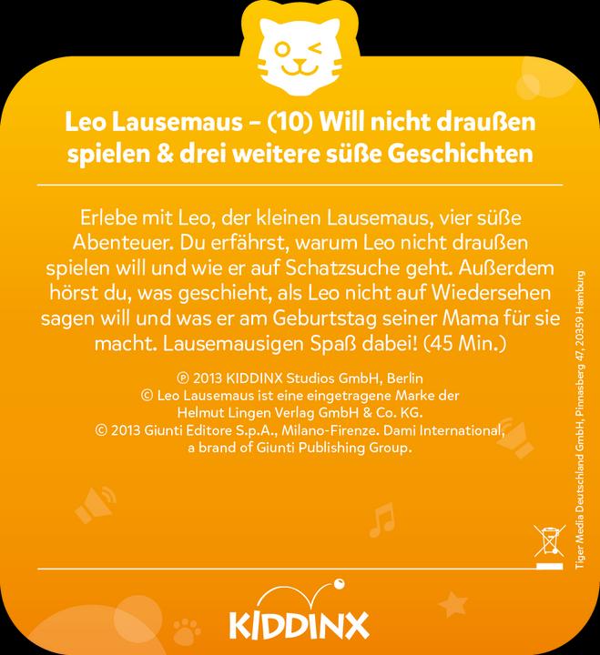 Actual product image Tigermedia Tigercard Leo Lausemaus Goes on a treasure hunt and 3 more cute stories (German)