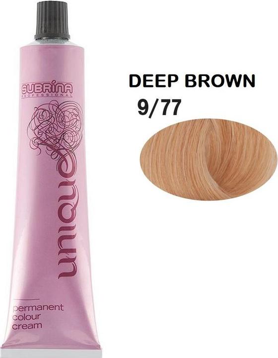 Immagine prodotto Subrina Professional Unique Tintura Permanente per Capelli 977 Biondo Chiaro Luminoso Castano Intenso - 100 (977 Biondo chiaro brillante Castano intenso)