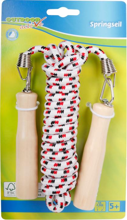 Outdoor Active Skipping rope with wooden handles (280 cm)