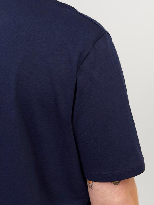 Actual product image Jack & Jones Solid colour plus size T-shirt (7XL)