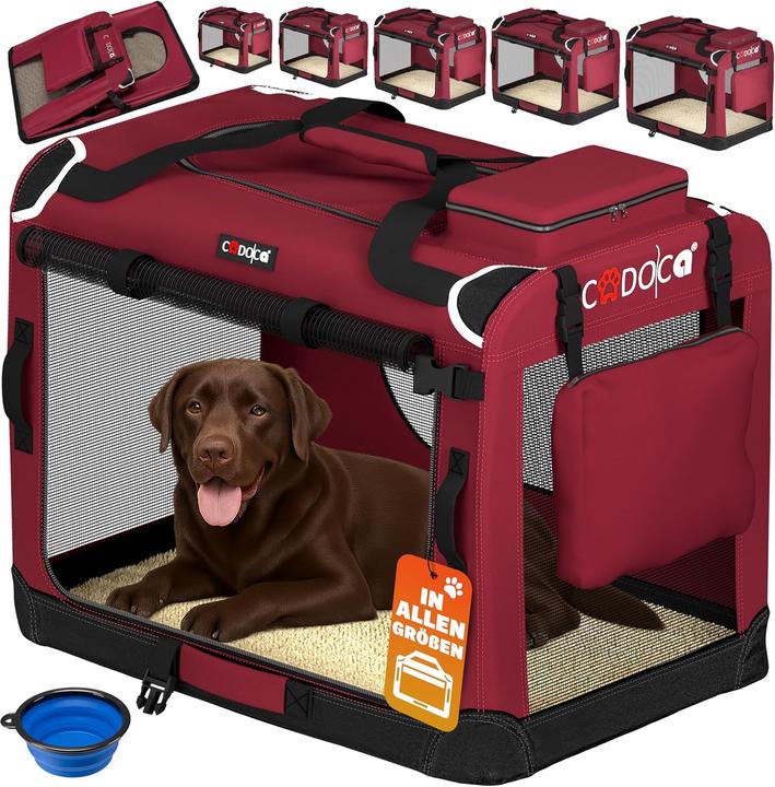 Cadoca Faltbare Transportbox für Hunde