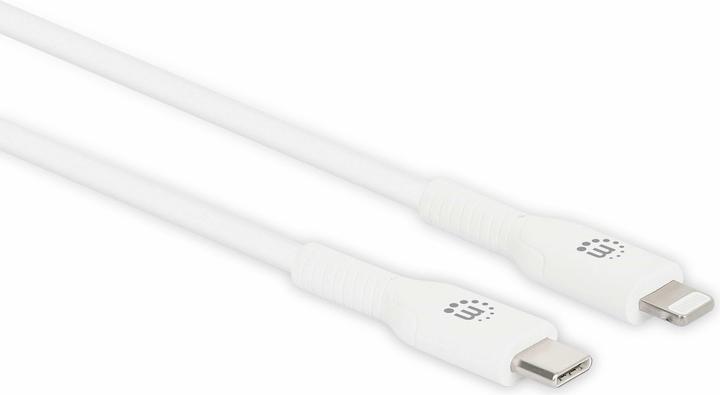 Actual product image Manhattan USB-C to Lightning Sync/Charging Cable (0.50 m, USB 4.0)