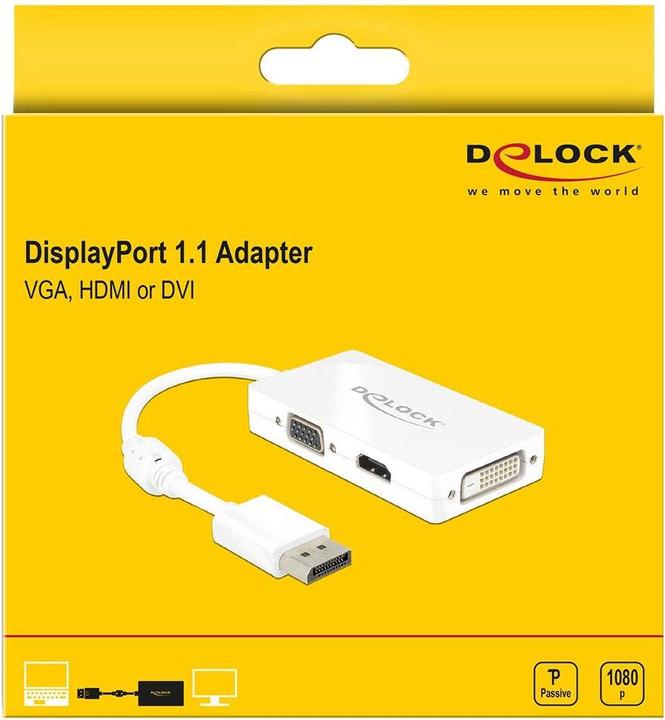Image du produit Delock DP à (VGA, HDMI, DVI, 16 cm)