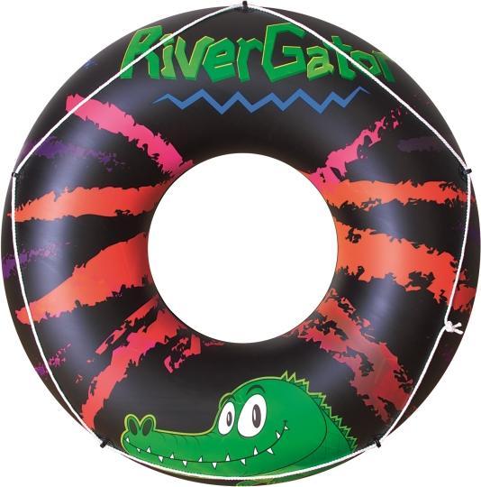 Actual product image Bestway Inflatable Swim Ring River Gator F1.19m, Black, Orange, Swim ring, Image, Vinyl, 12 yr(s), C