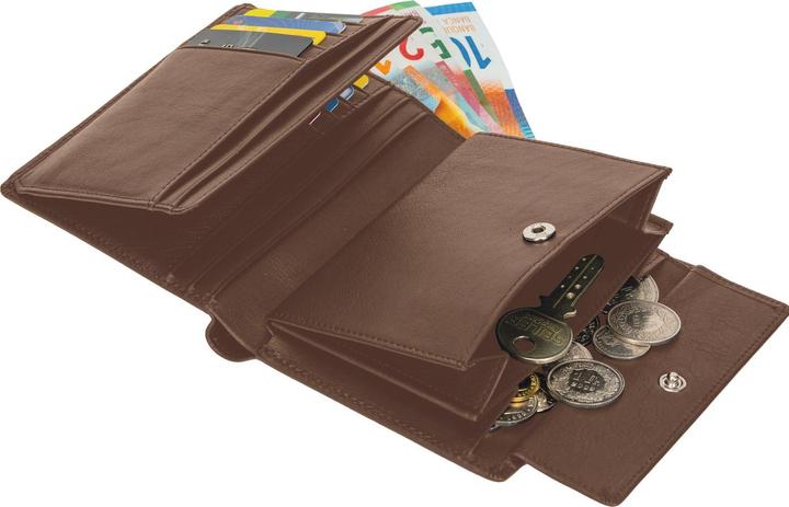 Immagine prodotto Welltravel Portafoglio in pelle con protezione RFID, marrone