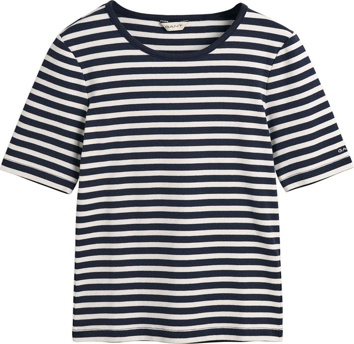 GANT Slim Striped 1x1 Ribbed T-Shirt (S)