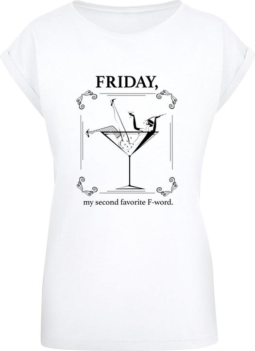 Actual product image Mister Tee Ladies F-Word Extended Shoulder Tee - 125199 (XS)