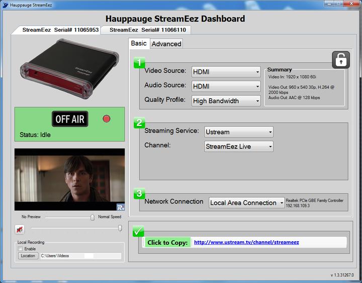 Actual product image Hauppauge StreamEez-Pro (USB)