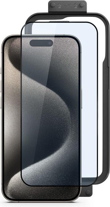 Produktbild Epico Edge to Edge Glass iPhone 15 Pro Max - 2 pack with installation frame (2 Stück, Apple iPhone 15 Pro Max)