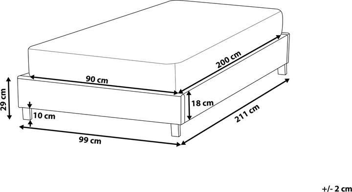 Actual product image Beliani Roanne (90 x 200 cm)
