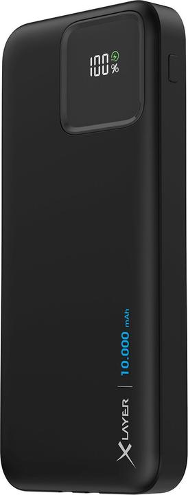 Produktbild Xlayer Powerbank 10.000 mAh mit zwei integrierten Kabeln PD 20W Black (10000 mAh, 20 W, 37 Wh)
