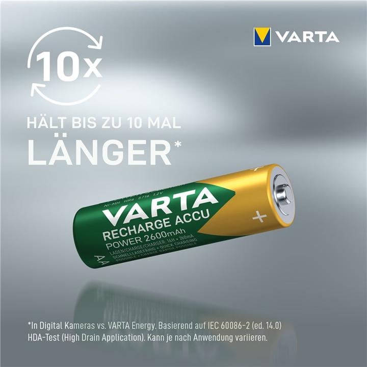 Produktbild Varta Recharge Accu Power (4 Stk., AA, 2600 mAh)