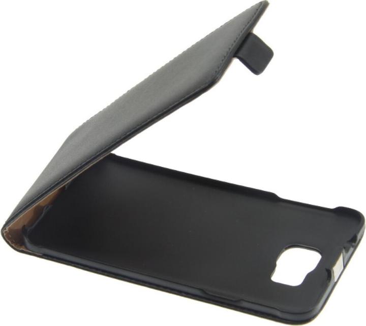 Image du produit OEM Étui à clapet en cuir fin pour Galaxy Alpha G850 - Noir (Samsung Galaxy Alpha)