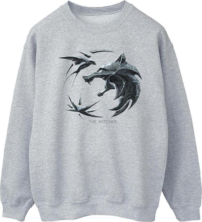 Netflix The Witcher Wolf Logo Sweatshirt (XL)
