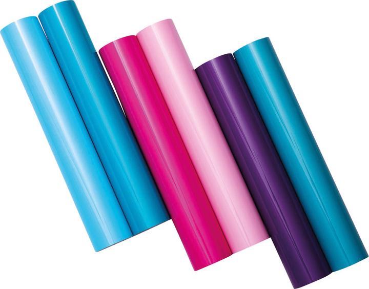 Produktbild Cricut Vinylfolie Wärmeaktiviert 30 x 60 cm, Violett/Türkis (1 x)