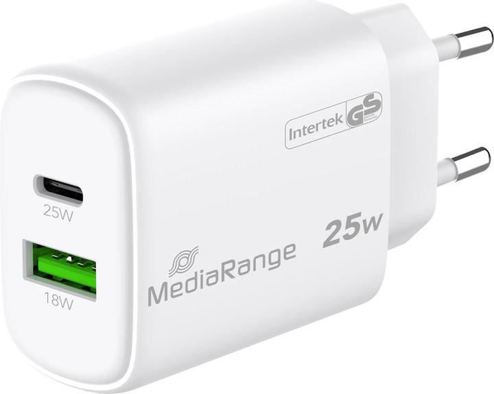 Actual product image MediaRange MRMA112 Mobile Device Charger White Indoor (25 W)