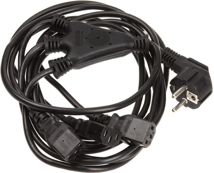 Produktbild InLine Verteilerkabel, 1x SchuKo zu 3x Kaltgerätebuchse (3 m)