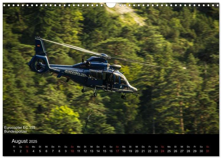 Image du produit Hubschrauber im Einsatz (Wandkalender 2025 DIN A3 quer), Monatskalender (A3, Allemand)