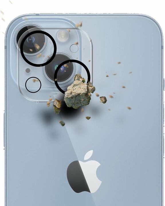 Actual product image 3MK Lens Pro Full Cover iPhone 13 Mini/ 13 Szkło Hartowane na obiektyw aparatu z ramką montażową 1sz (1 Piece, Apple iPhone 13 mini)