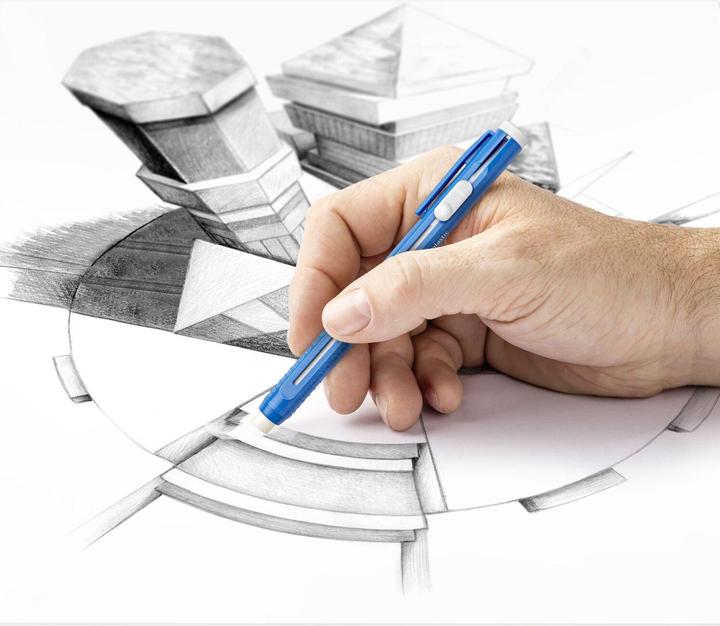 Produktbild Staedtler Mars plastic 528 Radierminenhalter Blisterkarte, Grösse: 137 x 11 x 15 mm und 1 Ersatzradierstrang