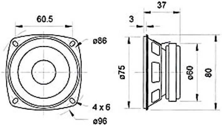 Actual product image Visaton Full range loudspeaker FR 8, 4 Ohm