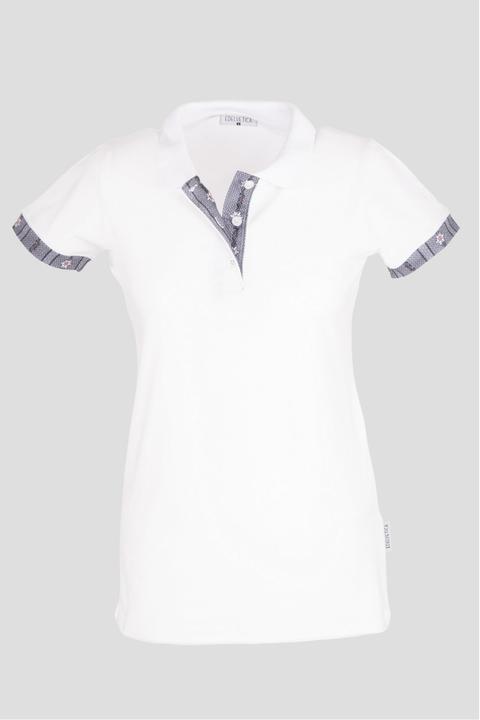 Produktbild Edelvetica Polo Shirt Edelweiss Krageninnenseite & Armabschluss Damen (XL)