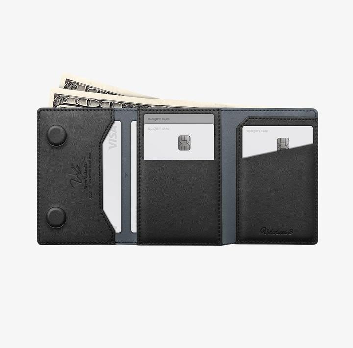 Actual product image Spigen Valentinus S (MagFit) MagSafe Card Holder Black