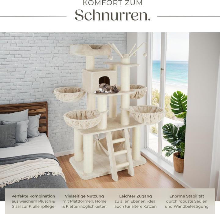 Produktbild tectake Gismo (195 cm, Beige, Weiss)