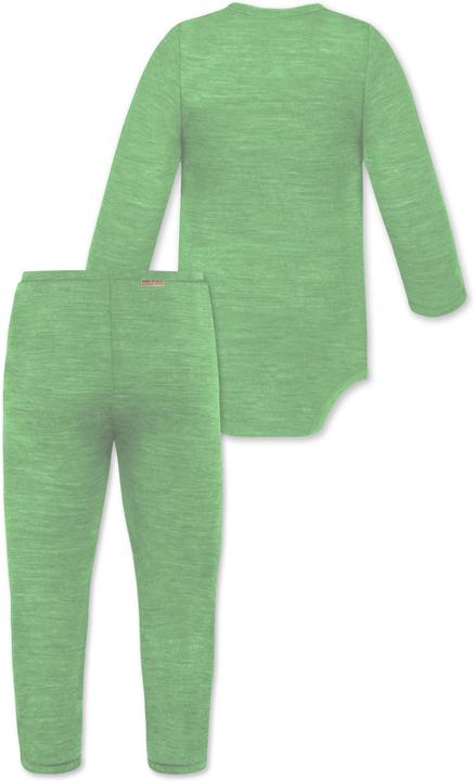 Actual product image Normani Baby merino long-sleeved wrap body "Kaitaia" and baby merino trousers "Silverdale" - 9625 (86)