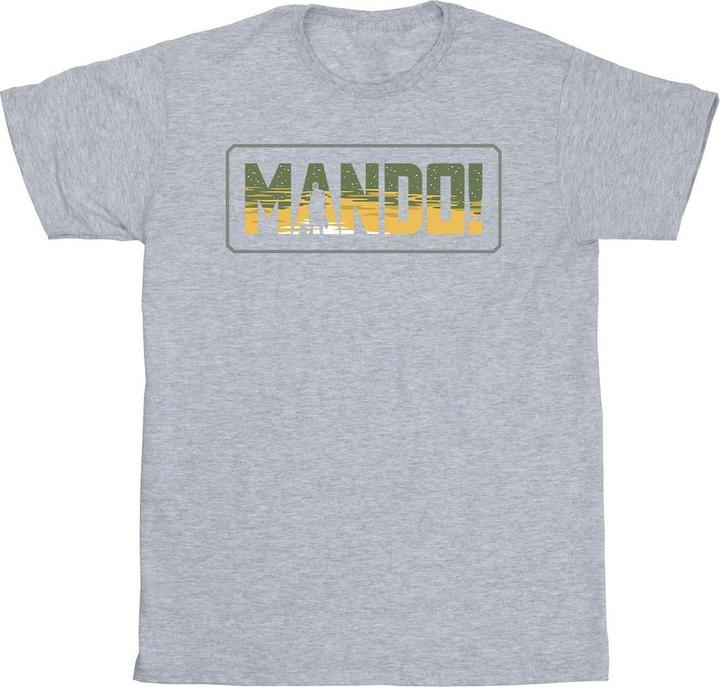 Star Wars The Mandalorian Mando Cutout TShirt (M)