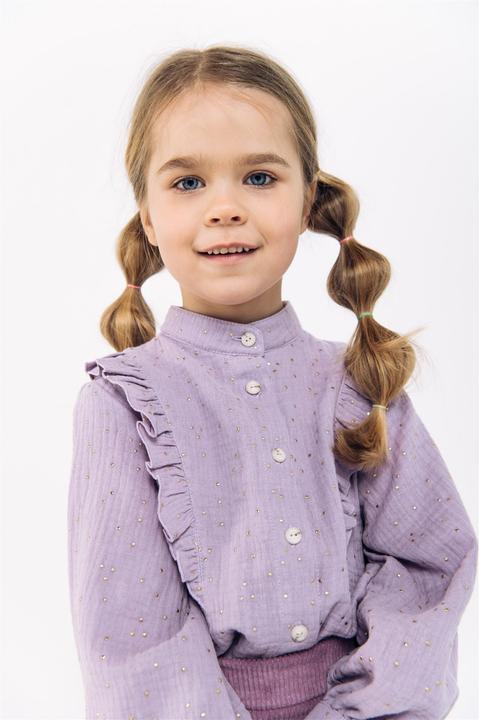 Immagine prodotto Hebe Bluse mit Rüschen aus Musselin und Glitzer (98, 104)