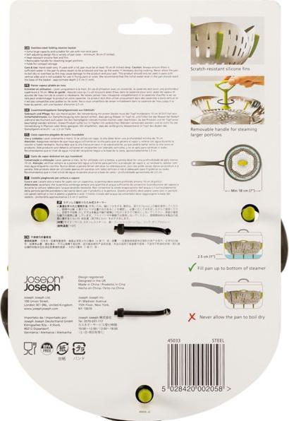 Actual product image Joseph Joseph Steamer Bloom Steel (16 cm, Metal, Plastic)