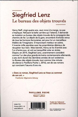 Produktbild Le bureau des objets trouvés (Französisch, Lenz Siegfried, 2017)