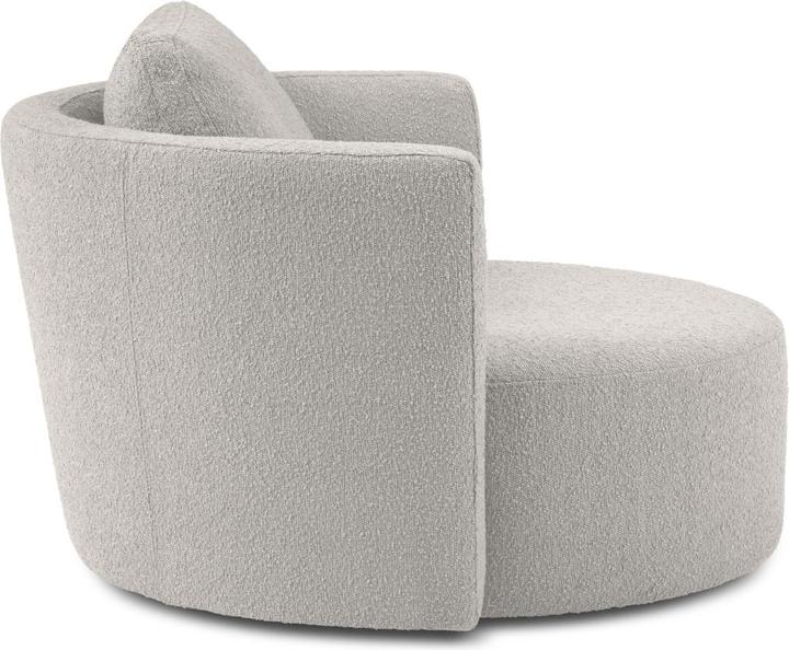 Image du produit Micadoni Bouclé Fauteuil Pivotant, "Bliss", 1 Place, 92x92x75 Fabriqué en Europe