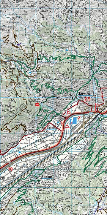 Image du produit Carte vélo Bas-Valais-Sion n° 20