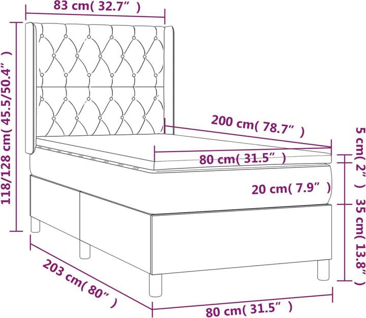 Produktbild VidaXL Kora (80 x 200 cm)