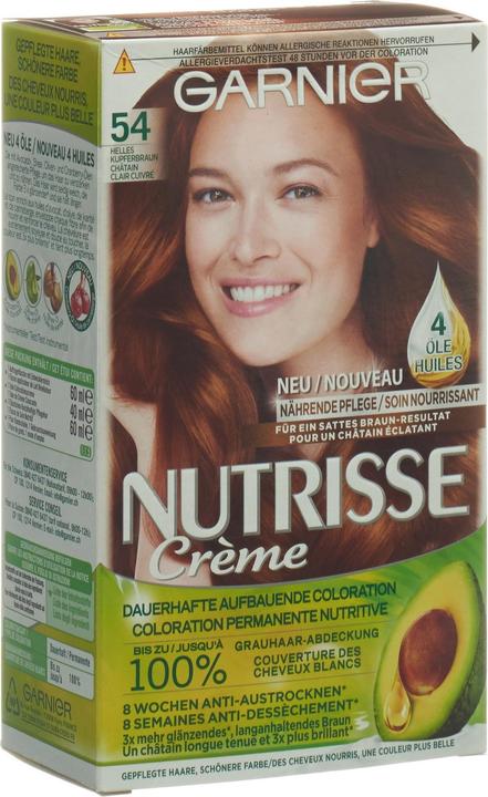 Produktbild Garnier Nutrisse Crème (54 Helles Kupferbraun)