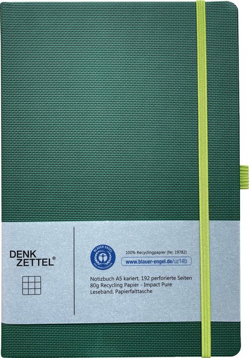 Produktbild Denkzettel Notizbuch Tenax (A5, Kariert, Harter Einband)