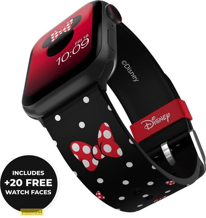 Image du produit Moby Fox Disney Minnie Mouse - Étape pour l'Apple Watch (Polka Noir) (Silicone)
