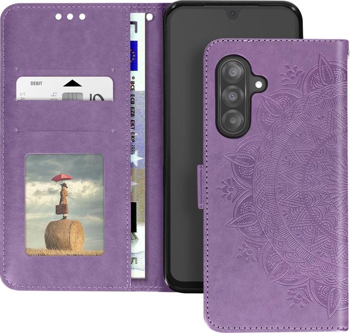 Immagine prodotto Avizar Etui Mandala-Blumen für Samsung A26 Portemonnaie mit Handschlaufe (Samsung Galaxy A26)