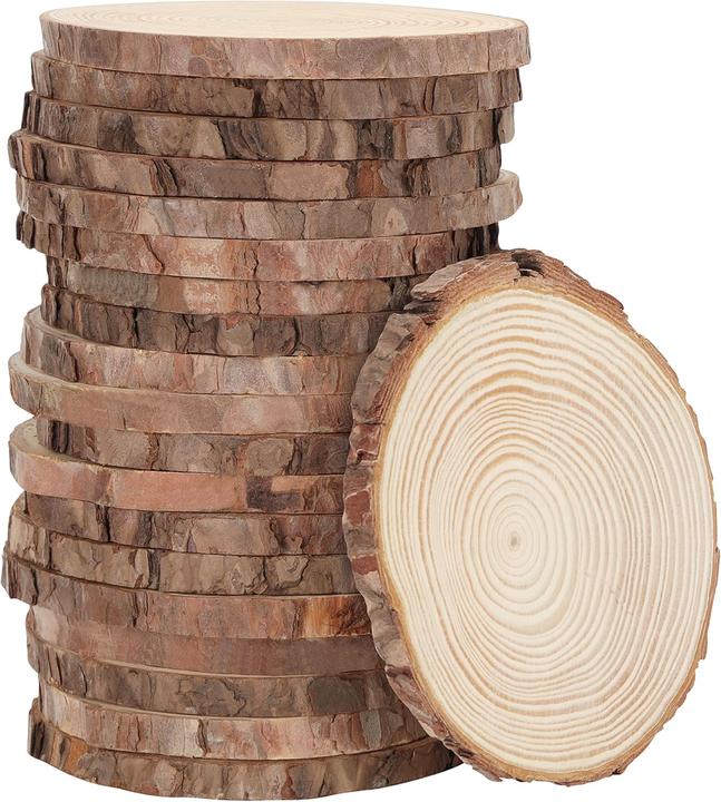 Produktbild Kurtzy 20 Stück Deko Holzscheiben