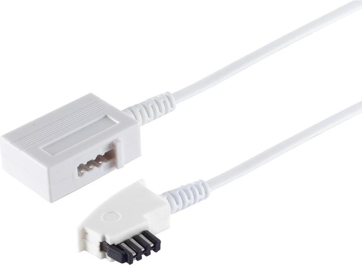 Produktbild Shiverpeaks S/CONN maximum connectivity TAE Telefon-Verlängerung-TAE F-Stecker auf TAE F-Kupplung, weiss, 15,0m